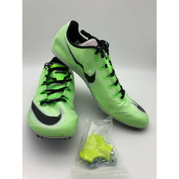 Nike Men's Zoom 400 Track Shoes Green Sprint Track & Field AA1205-300 Size 13 - Picture 4 of 12